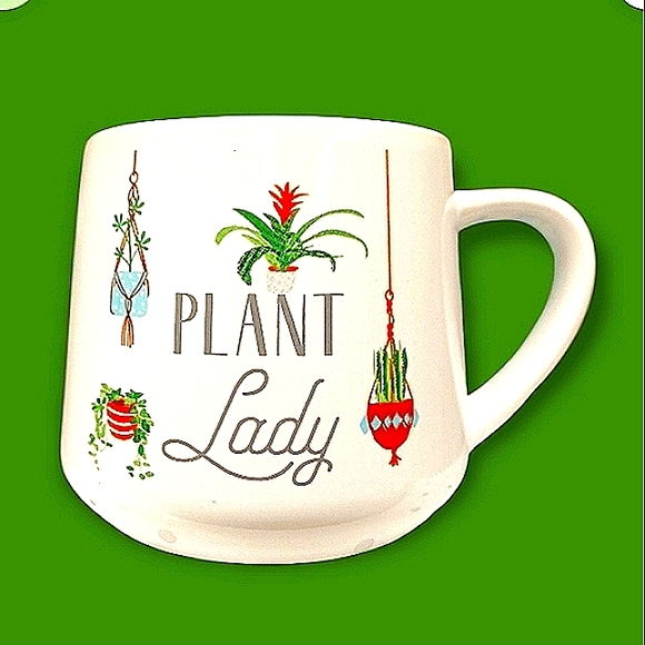 Unbranded Other - PLANT LADY Graphic Garden Coffee Mug Decor or Planter NWT